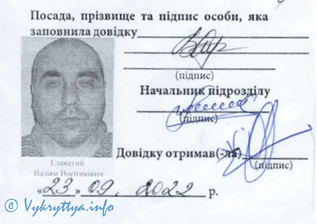 Вадим Главатий довідка